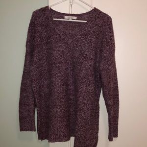 Purple pullover sweater